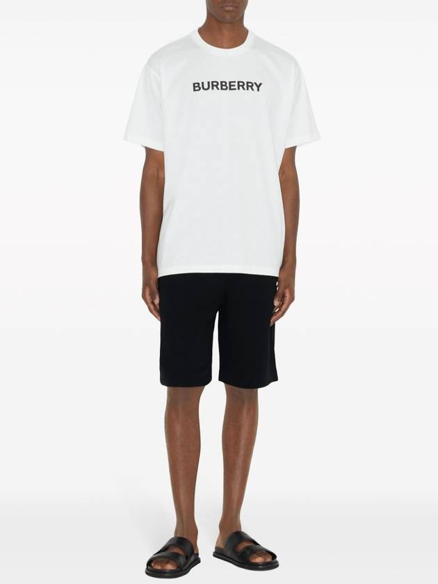 Logo Print Short Sleeve T-Shirt White - BURBERRY - BALAAN 3