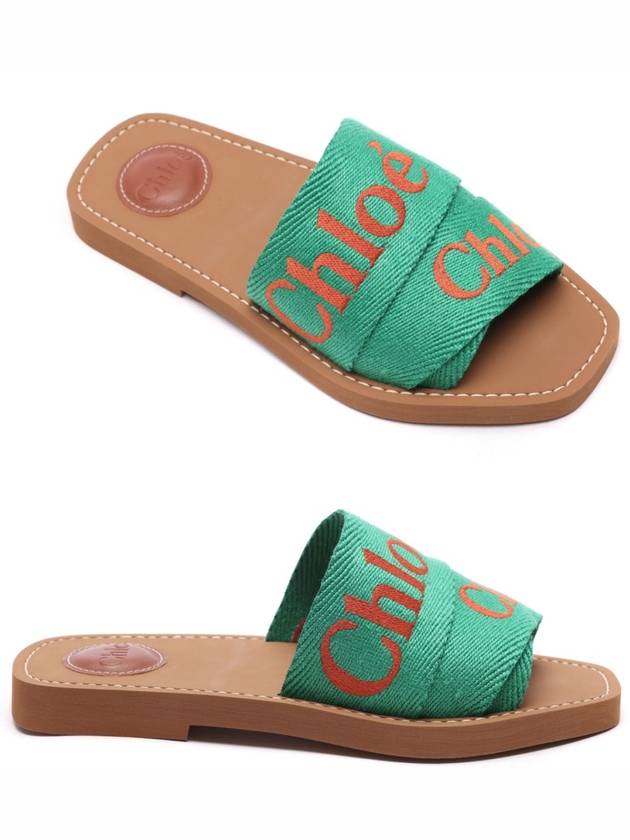 Woody Flat Mules Green - CHLOE - BALAAN 3