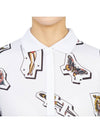 Women's Golf Short Sleeve PK Shirt White - HYDROGEN - BALAAN 7