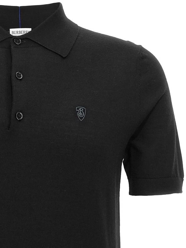 Burberry Wool Polo Shirt - BURBERRY - BALAAN 3