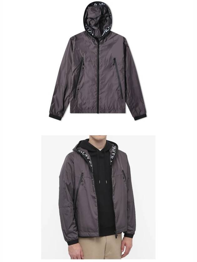 Junichi Windbreaker Dark Grey - MONCLER - BALAAN 5