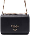 Soft Leather Crossbody Black - PRADA - BALAAN 3