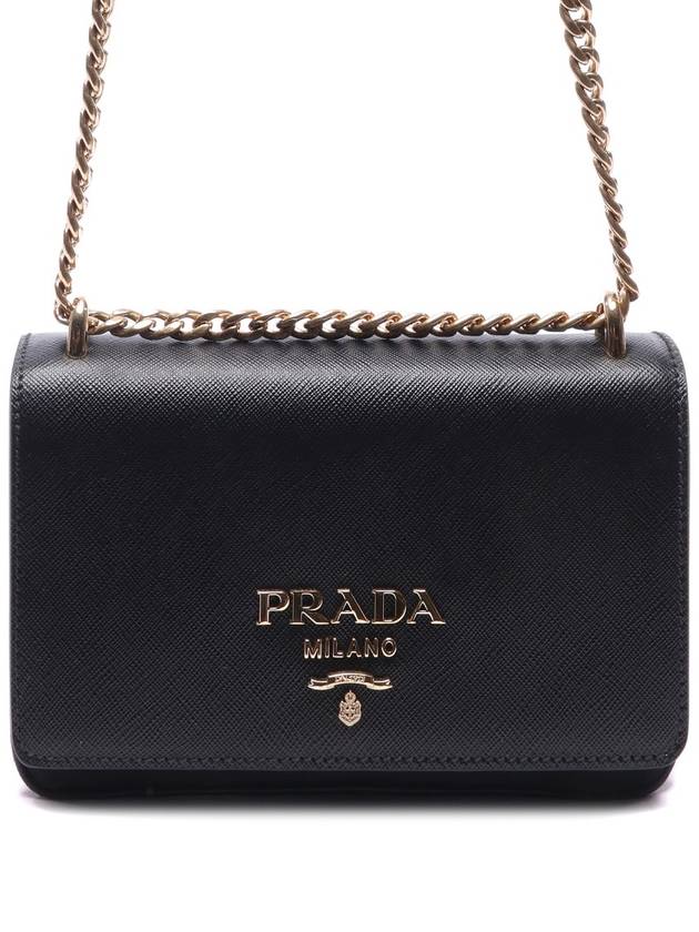 Soft Leather Crossbody Black - PRADA - BALAAN 2