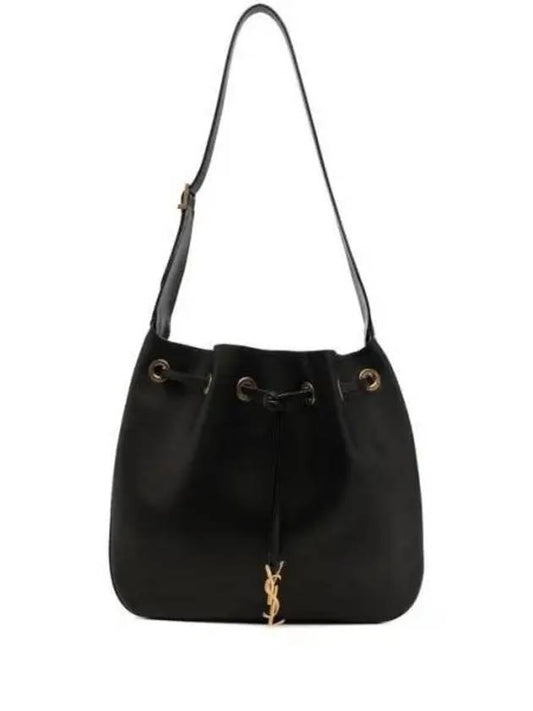 Paris 7 Medium Soft Leather Shoulder Bag Black - SAINT LAURENT - BALAAN 2