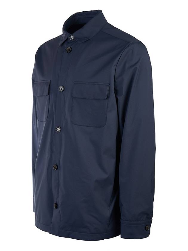 Windwish Overshirt Jacket Navy - LORO PIANA - BALAAN 3