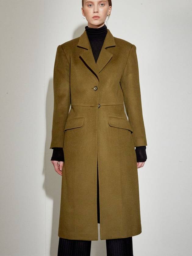 Wool Dor Single Coat Khaki - DEFEMME - BALAAN 3