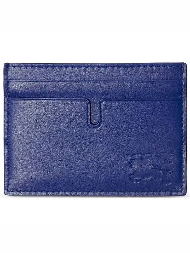 EKD Leather Card Wallet Blue - BURBERRY - BALAAN 2