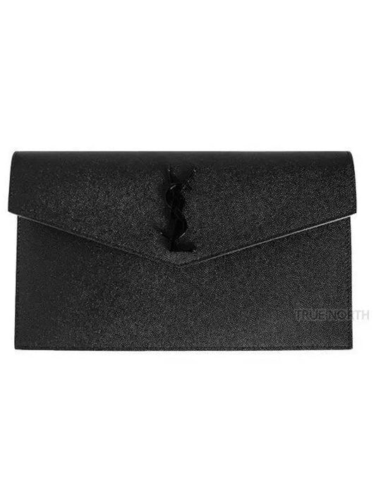 Uptown Grande Poudre Clutch Bag Black - SAINT LAURENT - BALAAN 2