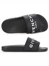 Logo Detail Slides Slippers Black - GIVENCHY - BALAAN 5