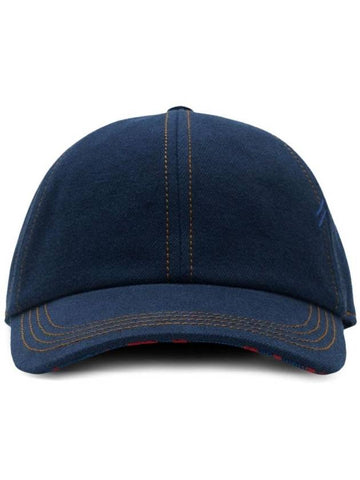 Stitch Detail Denim Baseball Cap Hat 8082677 - BURBERRY - BALAAN 1