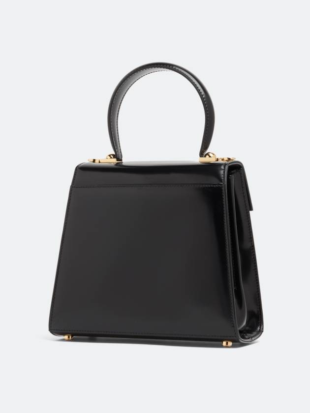 Iconic Top Handle Small Tote Bag Black - SALVATORE FERRAGAMO - BALAAN 4