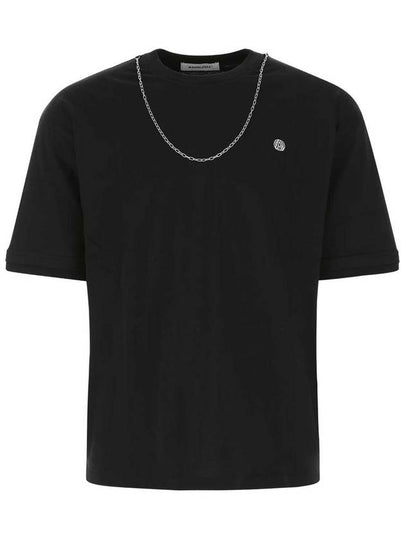 Men's Chain Collar Short Sleeve T-Shirt Black - AMBUSH - BALAAN 2