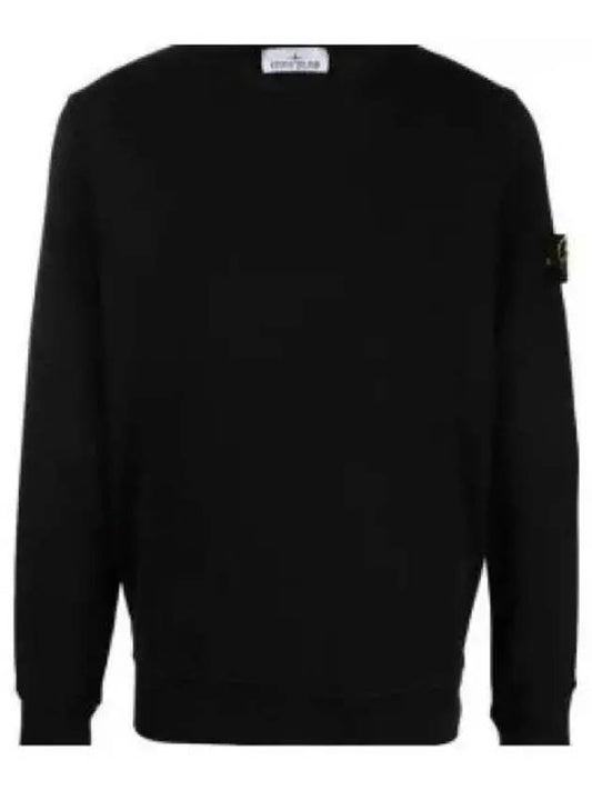 Wappen Patch Garment Dyed Sweatshirt Black - STONE ISLAND - BALAAN 2