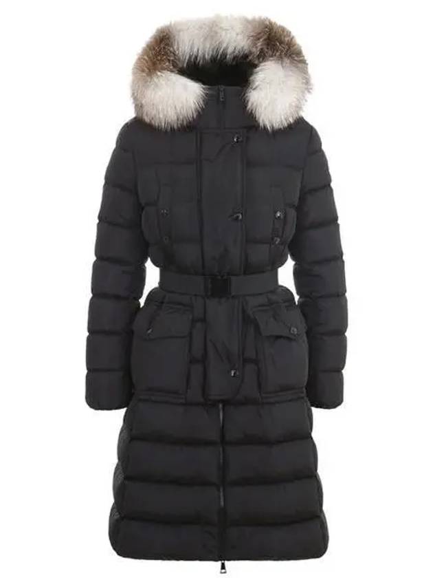 Khloe Long Down Jacket Black - MONCLER - BALAAN 2