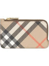 Check Zipper Top Card Case 8094278 - BURBERRY - BALAAN 2