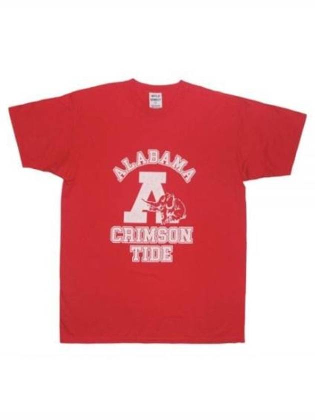 Wild Donkey Short Sleeve T Shirt ALABAMA Red - WILD DONKEY - BALAAN 1