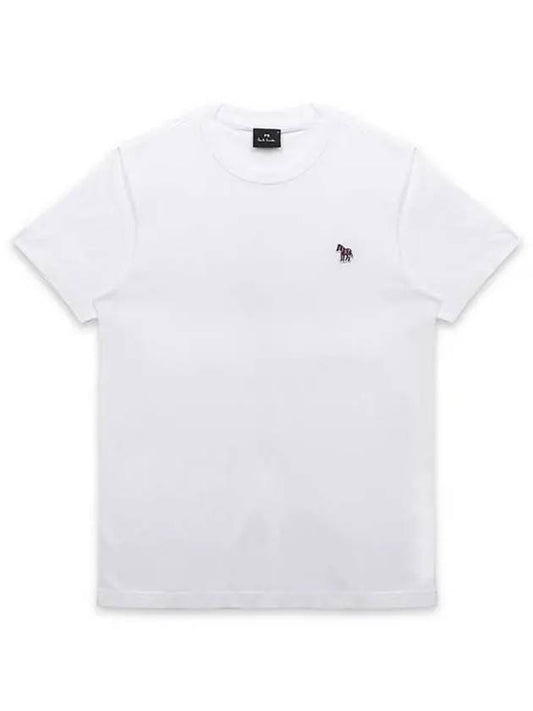 Zebra Logo Cotton Short Sleeve T-Shirt White - PAUL SMITH - BALAAN 2