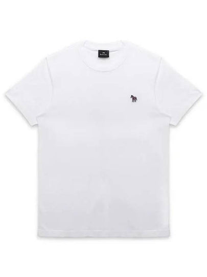 Zebra Logo Cotton Short Sleeve T-Shirt White - PAUL SMITH - BALAAN 2