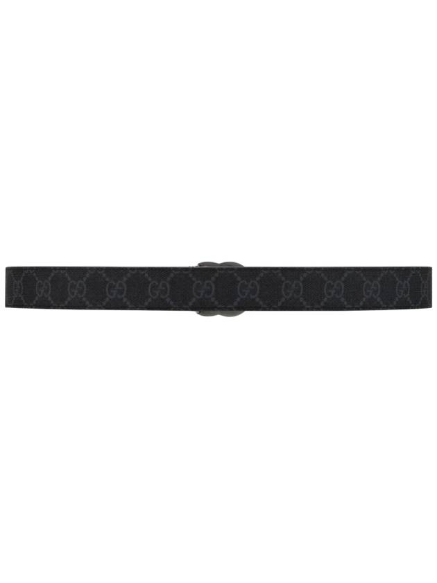 GG Marmont Silver Reversible Thin Belt Black - GUCCI - BALAAN 3