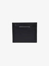 Stitched Leather Card Wallet Black - MAISON MARGIELA - BALAAN 2