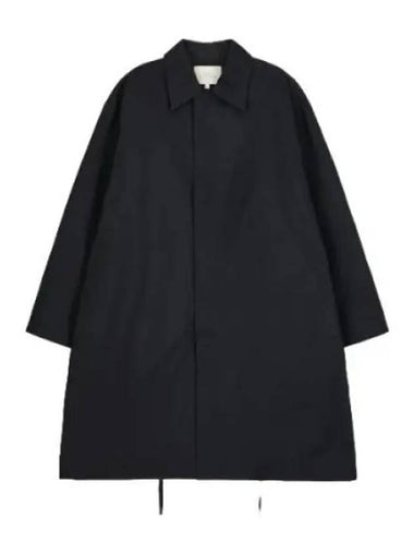 Drawstring hem midi coat dark navy - STUDIO NICHOLSON - BALAAN 1