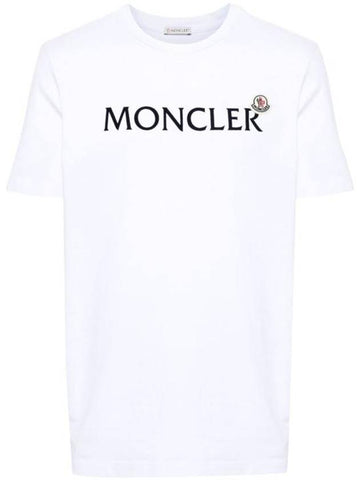 Short Sleeve T Shirt 8C000248390T001 White - MONCLER - BALAAN 1