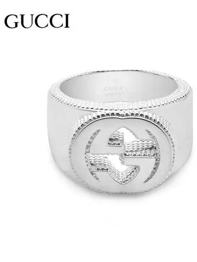 Interlocking G Wide Ring Silver - GUCCI - BALAAN 2