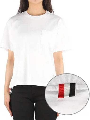 Women s short sleeve t shirt 271857 - THOM BROWNE - BALAAN 1