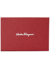 Gancini Card Wallet Lipstick Red - SALVATORE FERRAGAMO - BALAAN 8