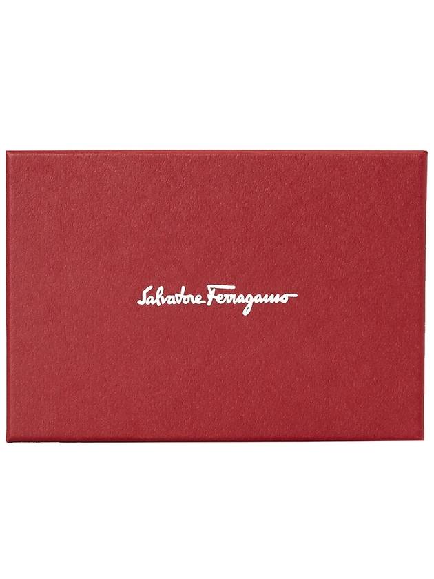 Gancini Card Wallet Lipstick Red - SALVATORE FERRAGAMO - BALAAN 8