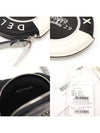 AB0119AUX180DPA Black White Antique Silver Ecu Caviar Strap Coin Purse - DELVAUX - BALAAN 7