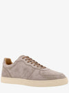 Suede Low Top Sneakers Beige - BRUNELLO CUCINELLI - BALAAN 3