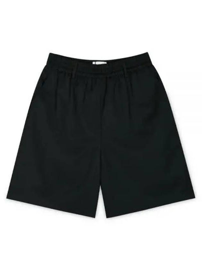 Wool Blend Bermuda Shorts Black - AMI - BALAAN 2