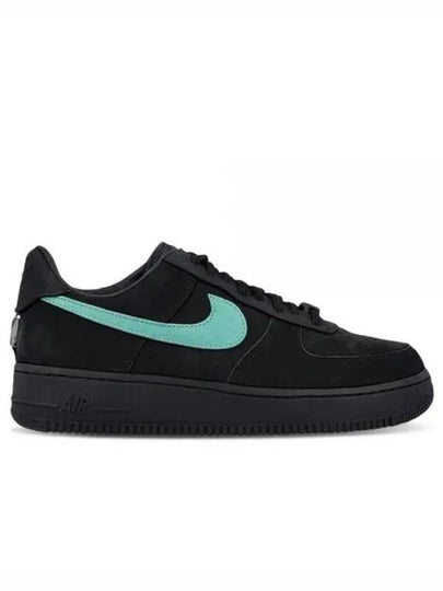 Air Force 1 Low Top Sneakers Black Tiffany Blue - NIKE - BALAAN 2