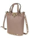 Rockstud Tote Bag Pink - VALENTINO - BALAAN 3