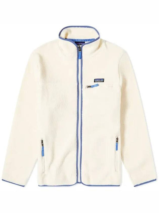 Women's Retro Pile Fleece Zip-up Jacket White - PATAGONIA - BALAAN 1