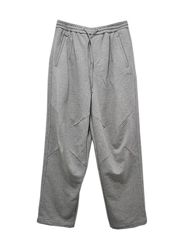 cut design cotton track pants light gray - JUUN.J - BALAAN 3