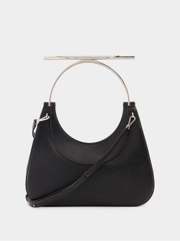 Cross Bar Purse - Alexander McQueen - Leather - Black/Silver - ALEXANDER MCQUEEN - BALAAN 3