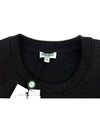 5SW062 99 Black Pearl Brushed Sawtooth Embroidery Sweatshirt - KENZO - BALAAN 4