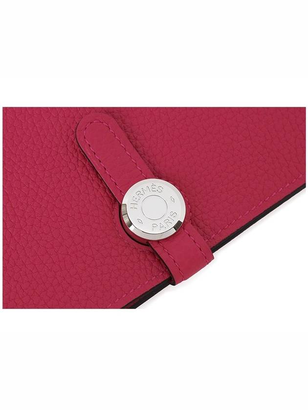 Rose Mexico Dogon duo long wallet U engraved - HERMES - BALAAN 5