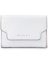 Saffiano Trunk Trifold Bifold Wallet White - MARNI - BALAAN.