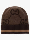 GG Cashmere Beanie Brown - GUCCI - BALAAN 2