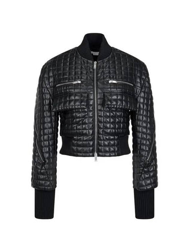 Quilted leather crop jacket black 271535 - STELLA MCCARTNEY - BALAAN 1