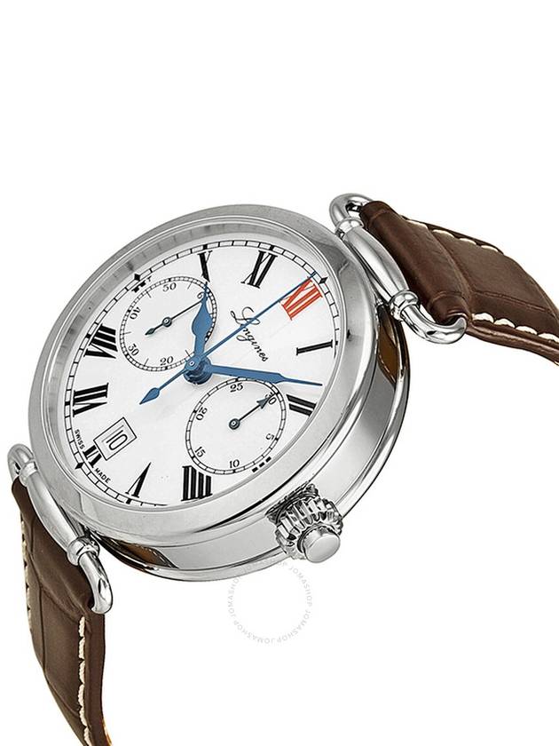 Longines Heritage White Dial Brown Leather Men's Watch L27764213 - LONGINES - BALAAN 2