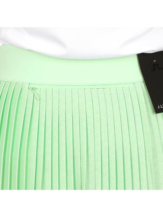 Women's Binx Pleated Skirt Green - J.LINDEBERG - BALAAN 10