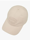 Embroidered Logo Ball Cap Ivory - GANNI - BALAAN 4