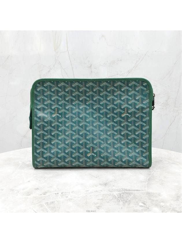 Lux You Special Green Juvence Clutch Bag GM - GOYARD - BALAAN 3