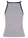 Buckle Contrast Sleeveless Smoke Grey - COURREGES - BALAAN 3