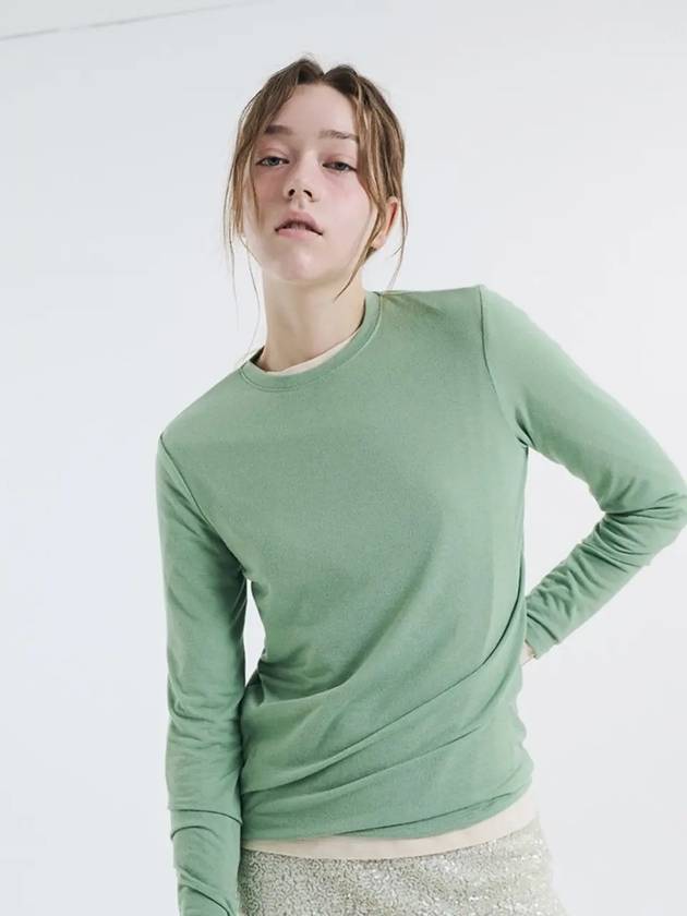 Round long sleeve tee green 0098 - VOYONN - BALAAN 9