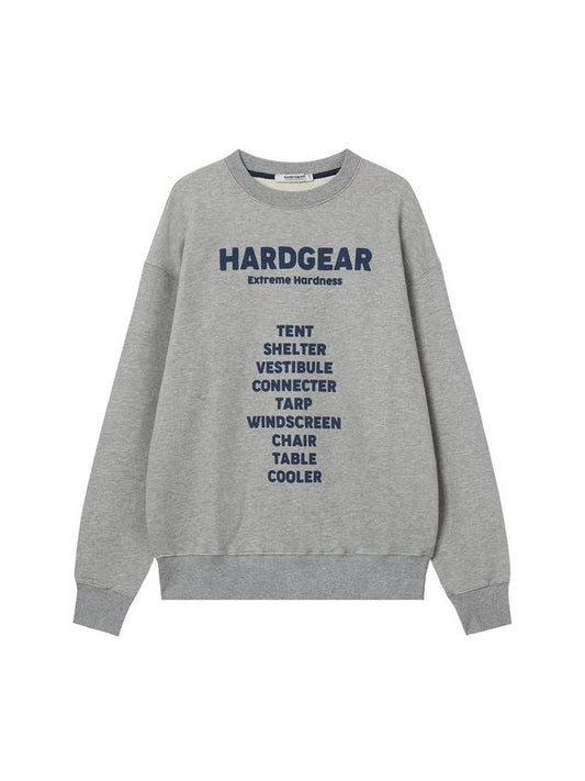 Equipment Sweatshirt Melange Grey - HARDGEAR APPAREL - BALAAN 1